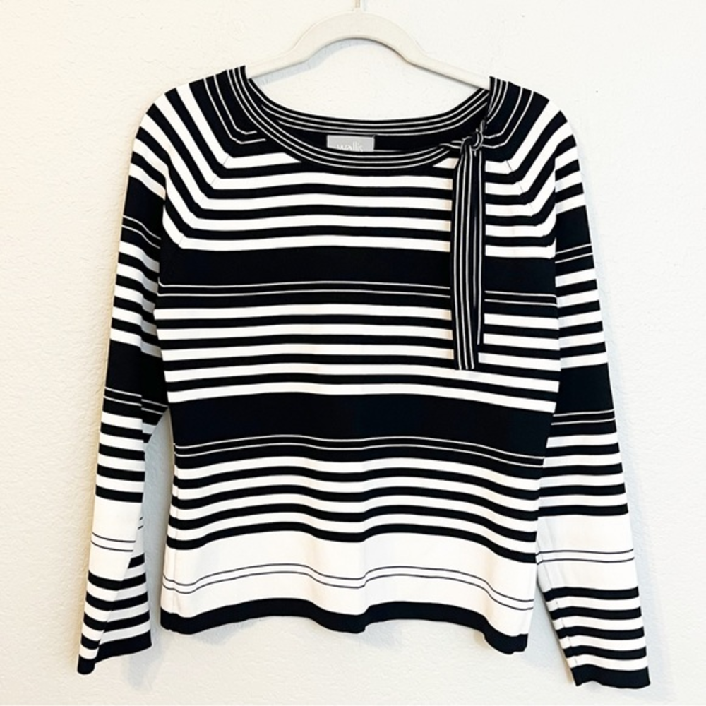 Wallis UK Stripe Bow‎ Tie Sweater